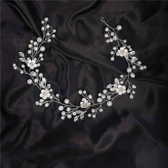YERTTER Dainty Wedding Bridal Headband for Brides and Bridesmaids Hair Vine Band